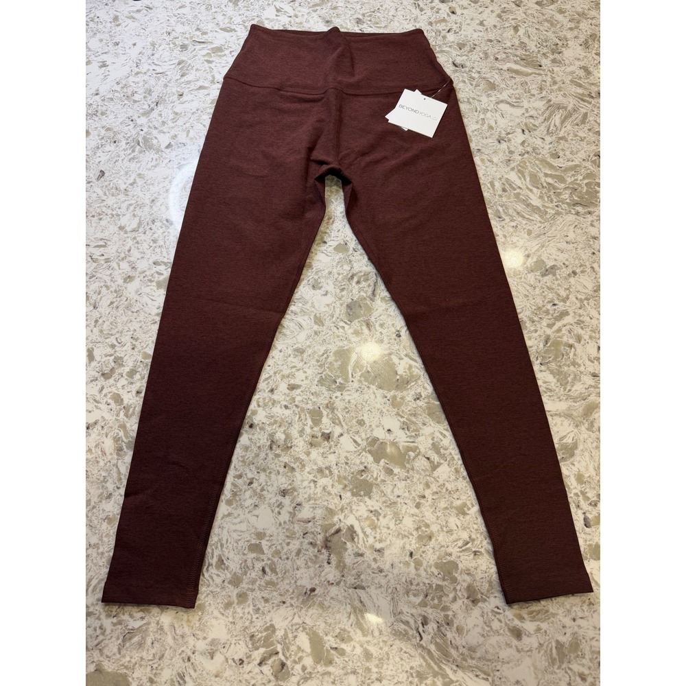 Beyond Yoga Spacedye High Waisted Midi Leggings heather brown size L